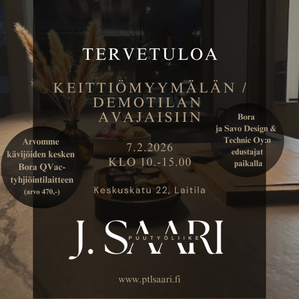 Keittiömyymälän ja demotilan avajaiskutsu